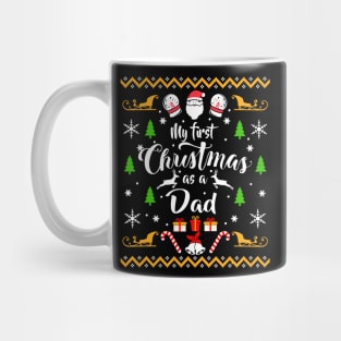 My First Christmas as a Dad Christmas Sweater Mug